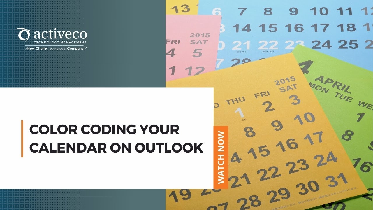 Color coding your Calendar on Outlook YouTube