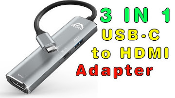MoKo 3 in 1 USB C to HDMI Adapter 4K@60Hz