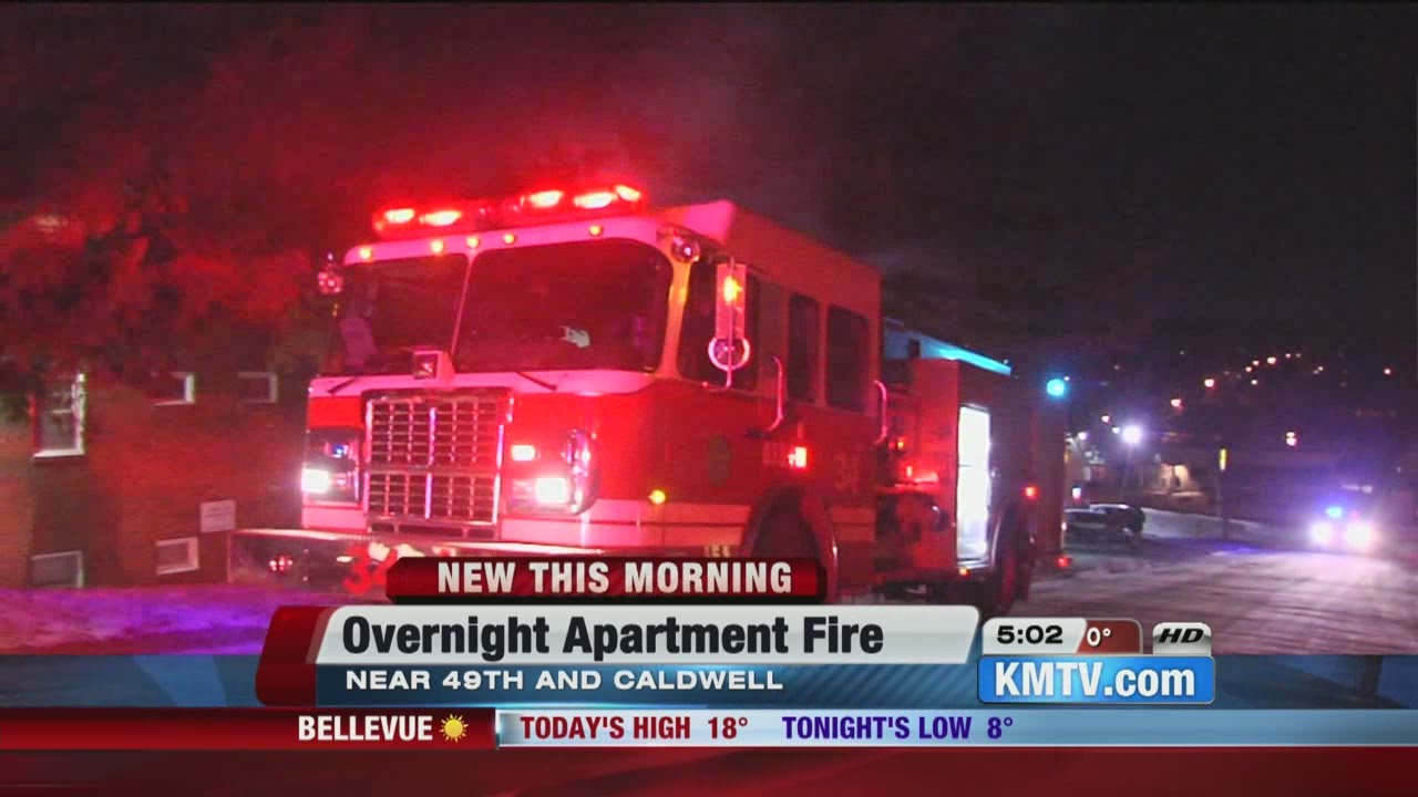 Crews battle apartment fire in extremely cold temperatures - YouTube