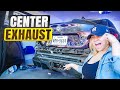 Gtam center exit exhaust for alfa romeo giulia