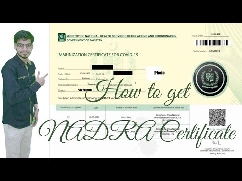 How to get Nadra COVID-19 Vaccination Certificate. | MDaniyalSiddiq