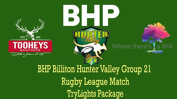 BHP Billiton Group 21 2017 Aberdeen v Denman First Grade Round 6 TryLighs Package