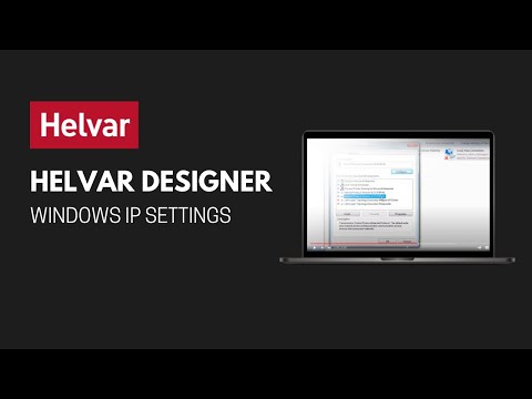 Helvar Designer: Windows IP Settings