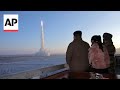 Kim Jong Un and daughter watch North Korea