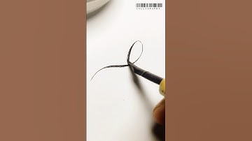 "C" Letter Calligraphy with a Twist: Modern Calligraphy #calligraphy #moderncalligraphy