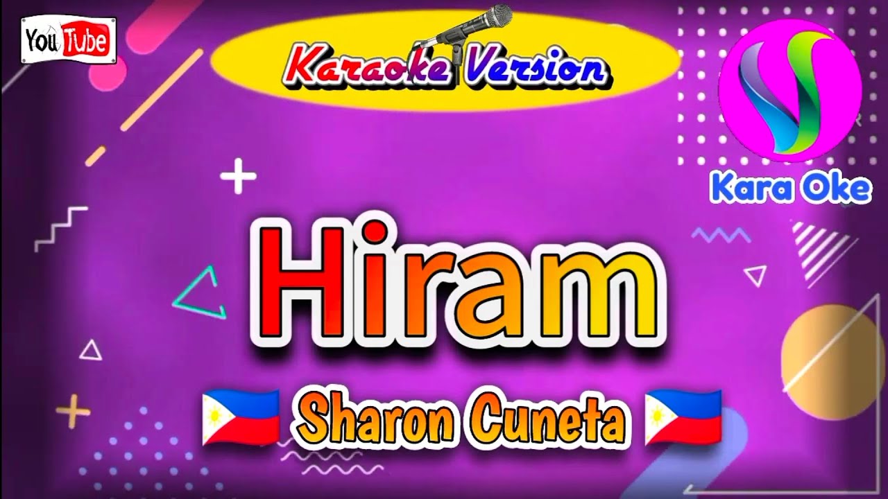 Hiram ( Sharon Cuneta ) Videoke Song / Karaoke Song #karaoke 