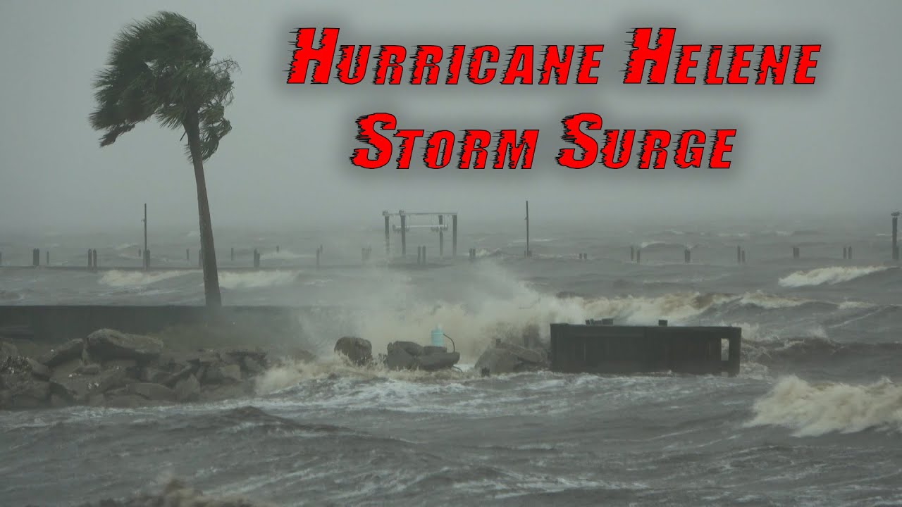 Waterspout Tornado And Storm Surge,  Hurricane Helene, Carrabelle, FL