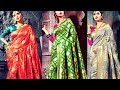New art silk ethnic saree designs for beautiful women  2017  2018