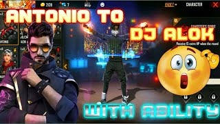 HOW TO CONVERT ANTONIO TO DJ ALOK CHARACTER WITH ABILITY😱😱||NEW GLITCH FILE📁||AFTER OB29|| #DJALOK screenshot 5