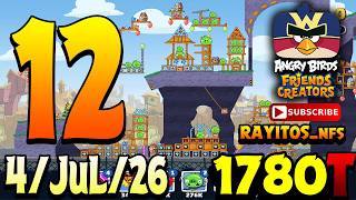 Angry Birds Friends Level 12 Tournament 1780 Highscore POWER-UP walkthrough 3 stars screenshot 4