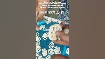 Auto Feeding Lotus Root Direction Fixed Chip Slicing Cutting Machine