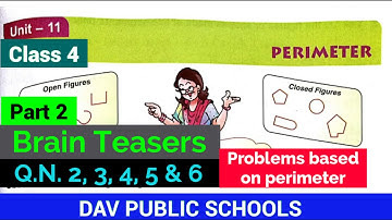 DAV class 4 maths unit 11 Brain Teasers Q.N. 2, 3, 4, 5 & 6 all sums