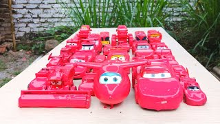 Clean up muddy minicar & disney pixar car convoys! Play in the garden