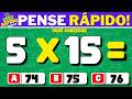 Desafie Sua Mente com Nosso Quiz de Matemática! 🎯 Multiplicações de Fácil a DifĂcil