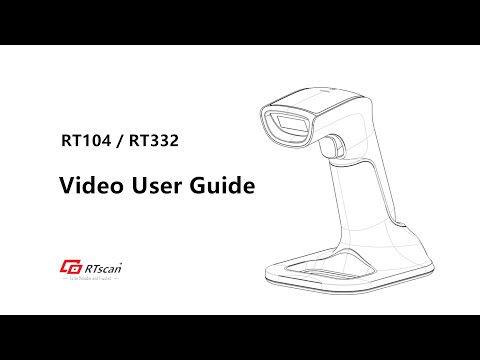 Video Wireless Barcode scanner RT104 / RT332 Video User Guide - youtube