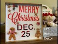 DIY Upcycle Gingerbread Christmas Sign #2