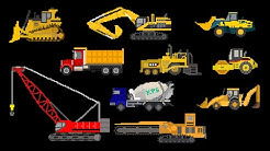 Construction Vehicles - Trucks & Equipment - The Kids' Picture Show (Fun & Educational) 