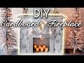 DIY Cardboard Fireplace! (Cozy Christmas Decor Piece)