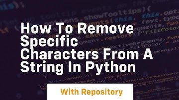 How to remove specific characters from a string in python