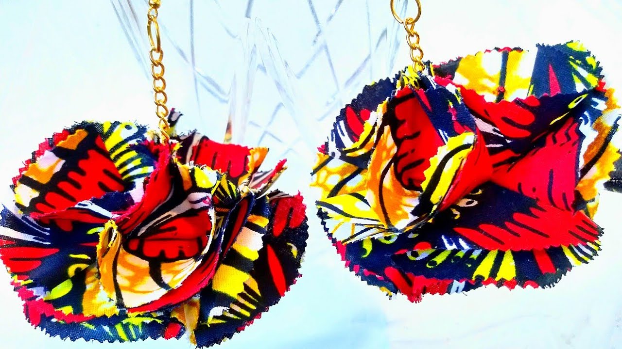 DIY ZIG ZAG FLOWER EARRINGS | ElaineAfricanFab