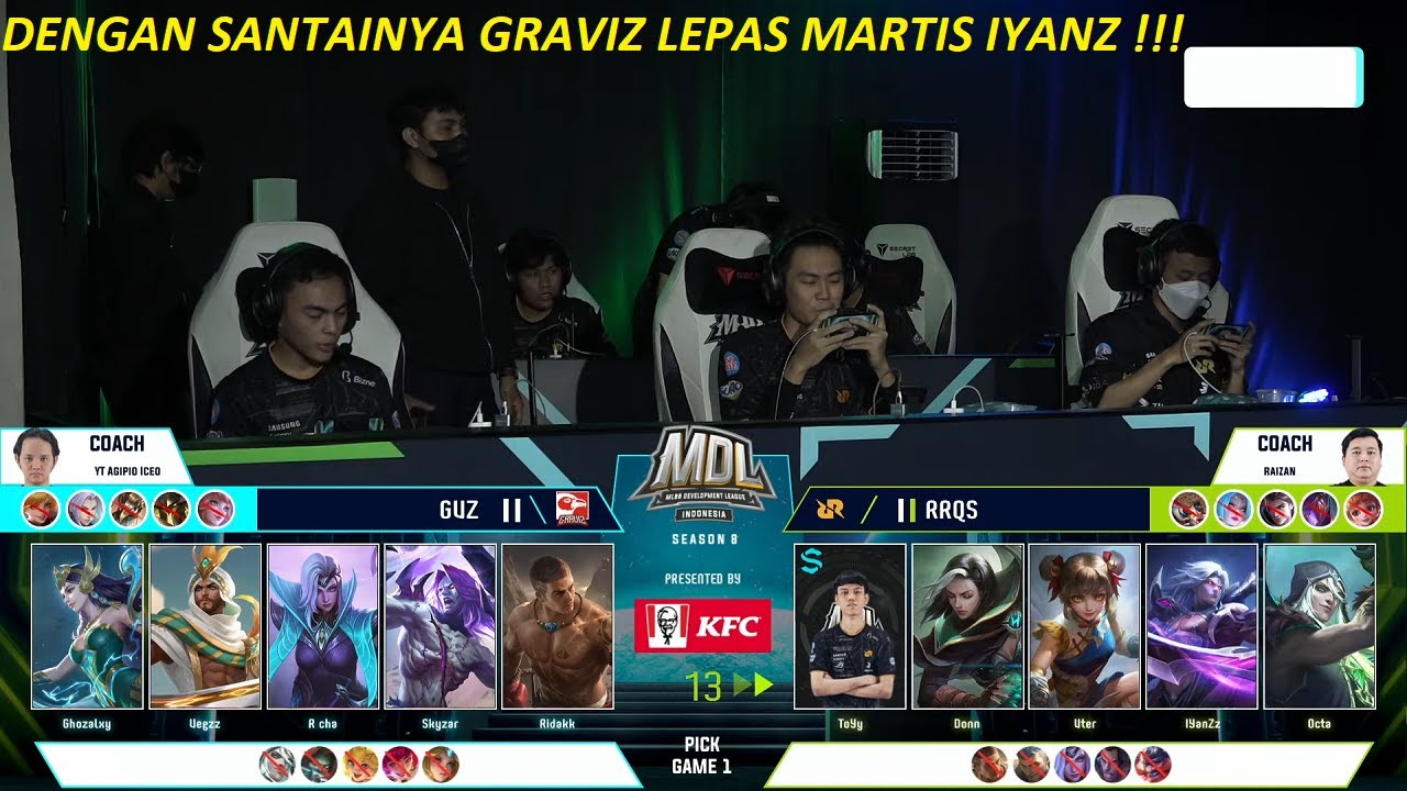 HYPER RRQ DIKASIH MARTIS UDAH PASTI GENDONG2 !!! RRQ SENA VS GRAVIZ ...