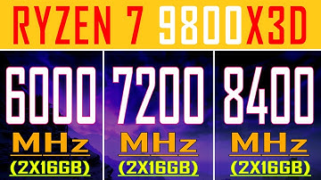 6000MHz vs 7200MHz vs 8400MHz || RYZEN 7 9800X3D || DDR5 RAM Performance Test ||