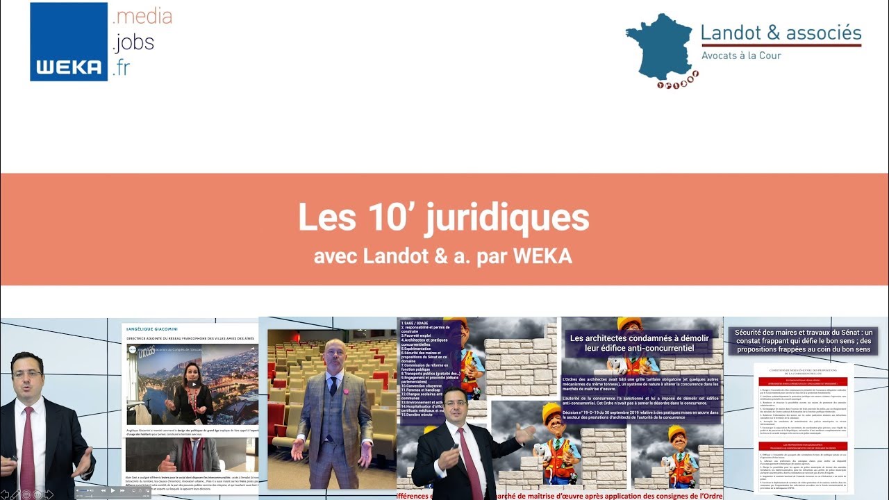 Les 10′ juridiques (14/10/19) [actualité bimensuelle ; dossier action sociale +15 brèves]