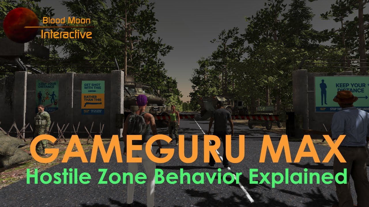 GameGuru Max Tutorial - Hostile Zone Behavior Explained - YouTube