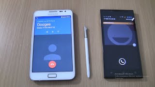 Incoming call &Outgoing call at the Same time Samsung Galaxy Note 1 Android 7 stylus+Doogee