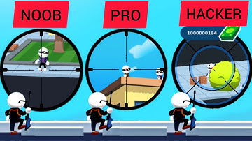 NOOB Vs PRO Vs HACKER- Johnny Trigger: Sniper Gameplay