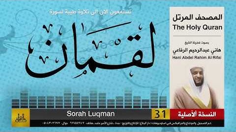 31 | سورة لقمان | هاني الرفاعي | hani alrefai