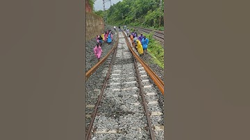 #railway #New doubling line 260mt RAIL unloading work  #viral #subscribetomychannel