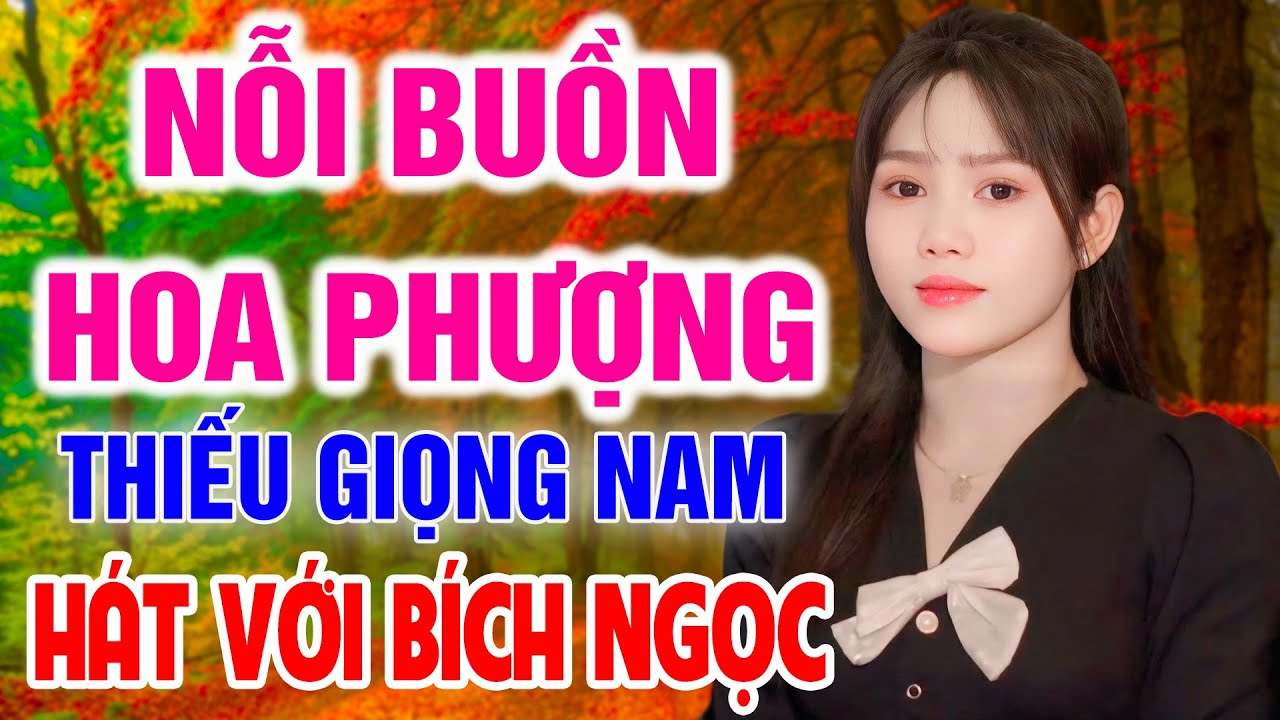 Karaoke Nỗi Buồn Hoa Phượng ➤ Song Ca Cùng Bích Ngọc ➤ Karaoke Thiếu Giọng Nam