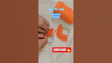 Stunning, Vibrant✨️✨️ Easy Macrame Earings📿✨️ #diy #macrame #tutorial #ytshort #shorts #trending
