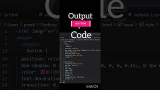 Button animation in HTML CSS. #coding #frontendcourse #webdevelopment #code Guide