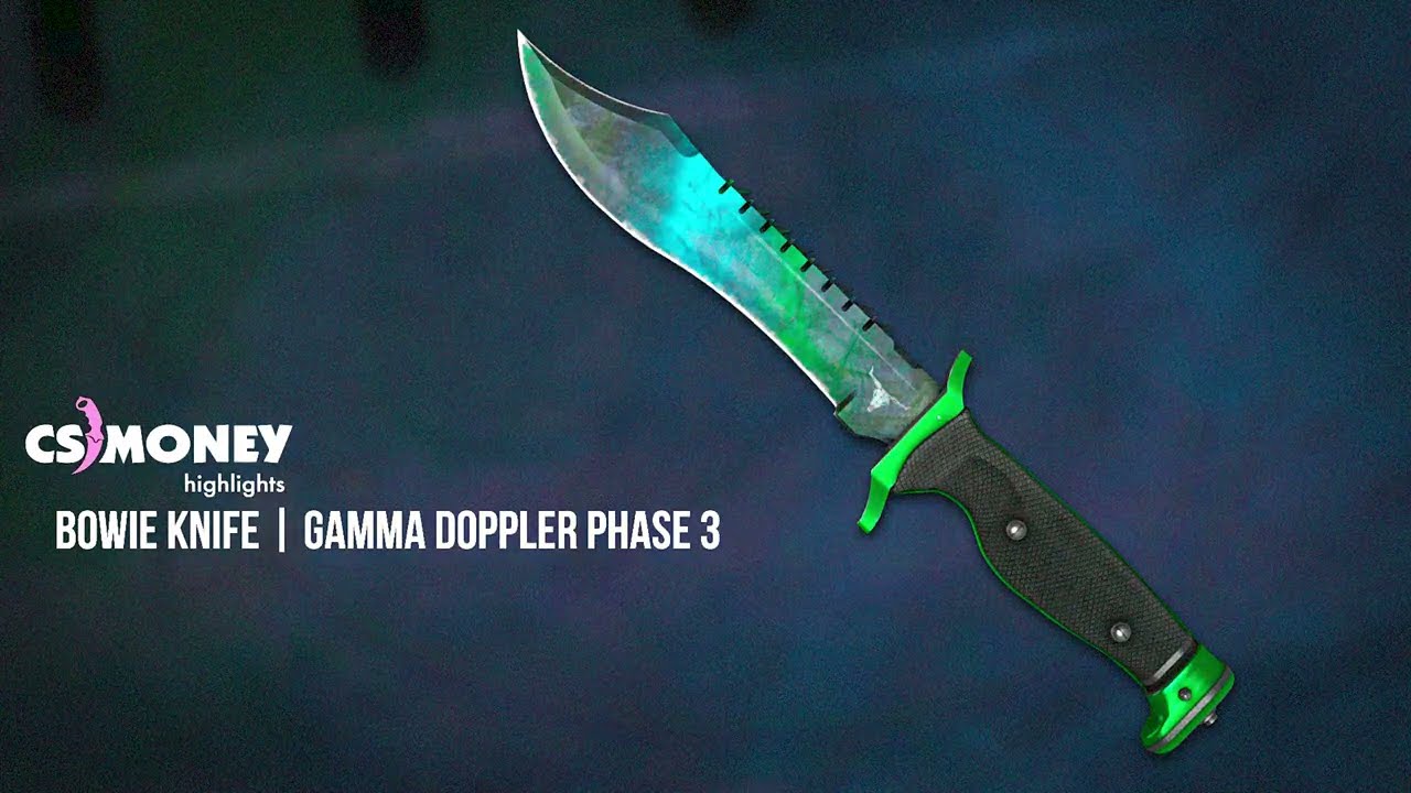 CSGO Bowie Knife Gamma Doppler Phase 3 YouTube