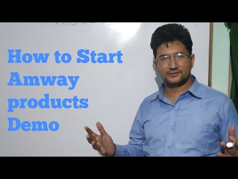 Como Iniciar Amway produto Demo