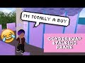 Pretending to be a BOY AND STALKING PEOPLE on Roblox ROYALE HIGH