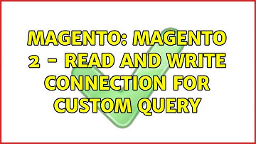 Magento: Magento 2 - read and write connection for custom query