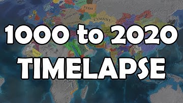 EU4: 1000-2020 Year Timelapse AI Only
