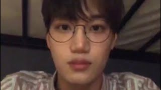 kai and chanyeol instagram live