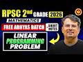 RPSC II Grade 2026 Mathematics | Free Abhyas Batch & Short Notes | LPP | By Gp Sir