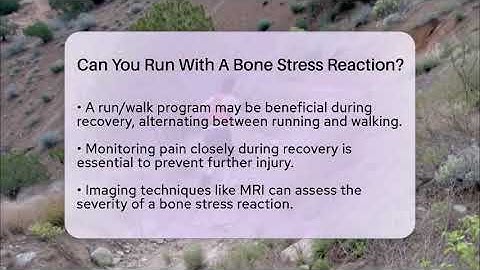 Can You Run With A Bone Stress Reaction? - Running Beyond Limits