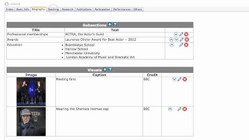 Faculty profile online form tutorial part 2