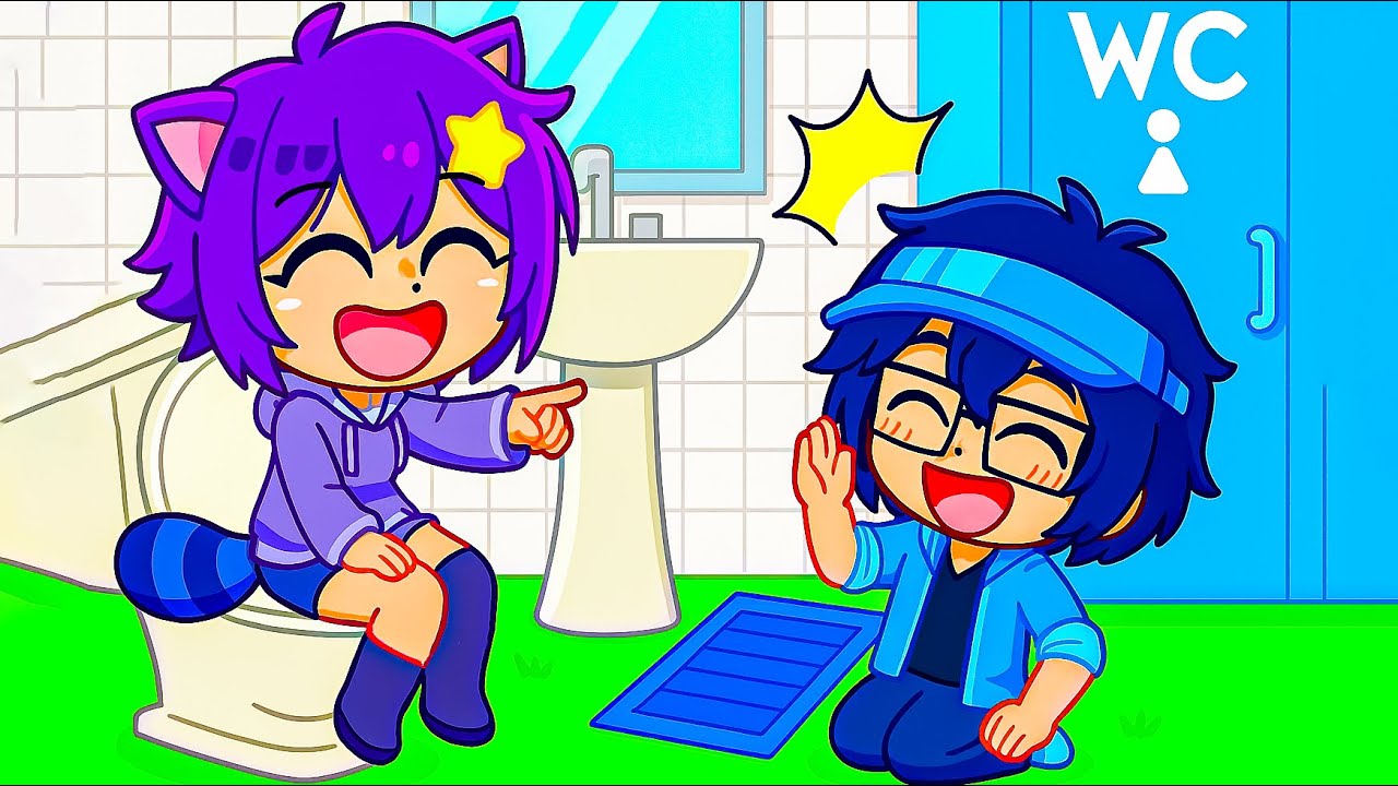 Eww the toilet is dirty 🤮 Funny and Embarrassing moments in bathroom