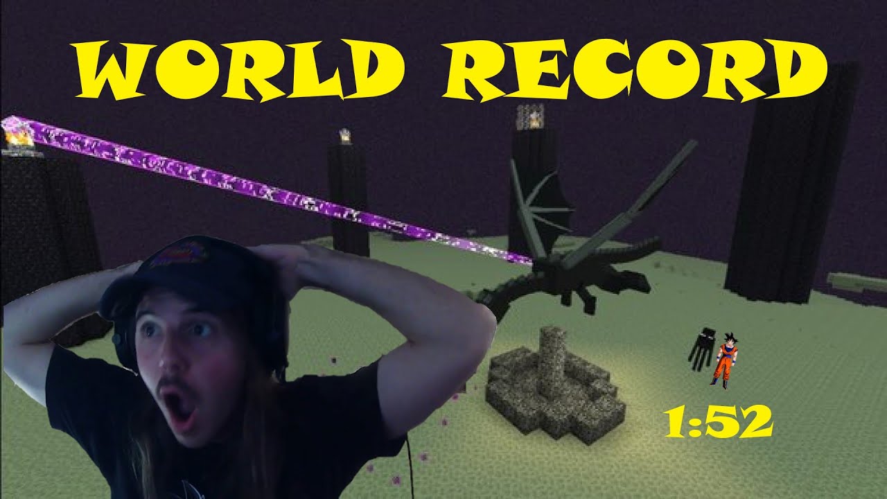 I GOT THE MINECRAFT SPEEDRUN WORLD RECORD [1:52] - YouTube