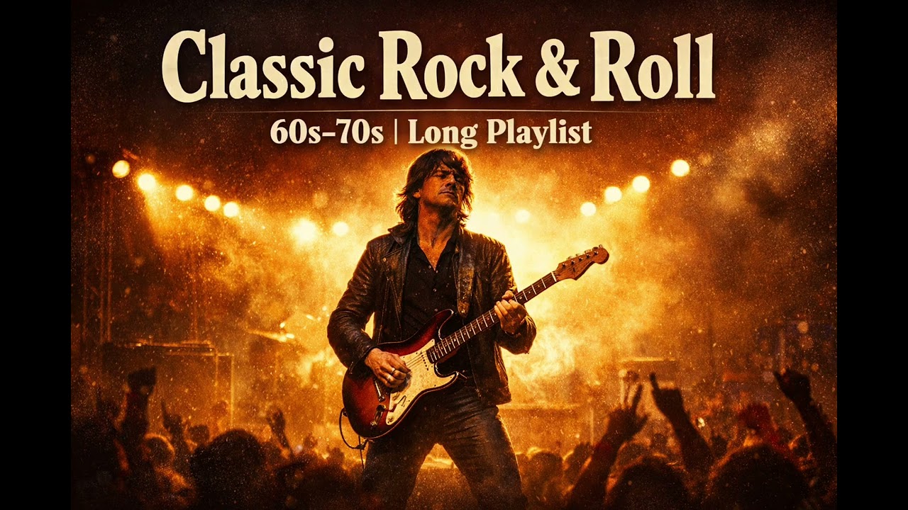 Classic Rock 60s–70s inspired sound with vintage feel, strong riffs. @ClassicRockMix888 