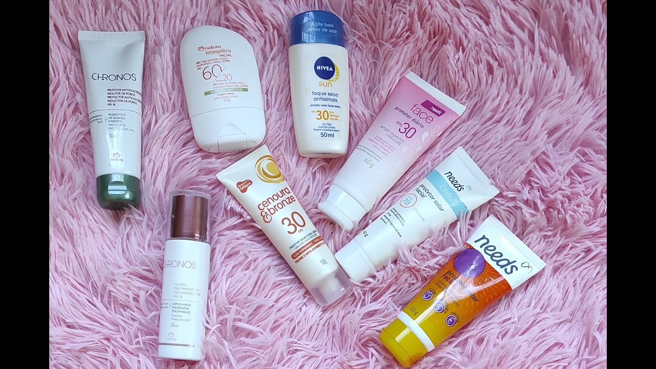 TESTEI PROTETORES NATURA, NEEDS, NÍVEA EM PELE OLEOSA