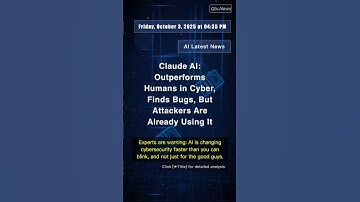 🧐👉 Claude AI: Outperforms Humans in Cyber, Finds Bugs, But Attackers Are Already ... #QixNewsAI