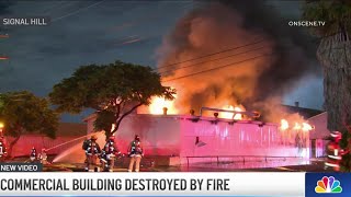 Fire rips through commerical building in Signal Hill